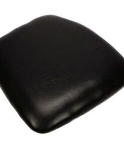 Black Vinyl Wood Base Chiavari Chair Cushion