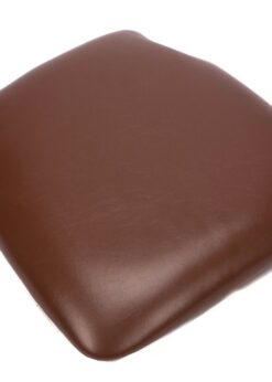 Brown Vinyl Wood Base Chiavari Chair Cushion