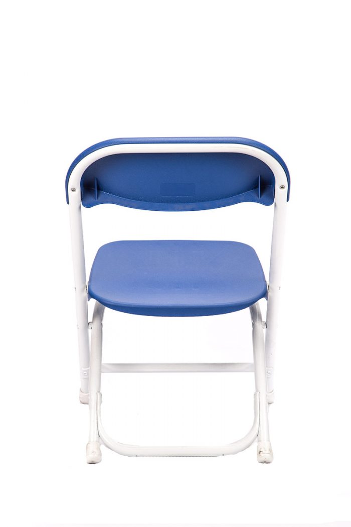 Blue Plastic Children's Folding Chair
