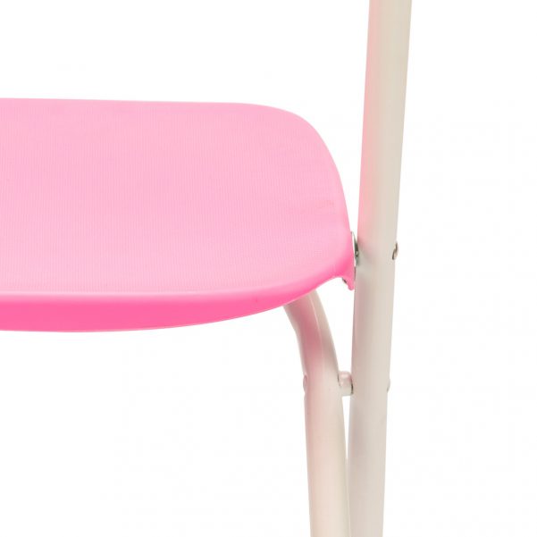 Pink Plastic Children's Folding Chair