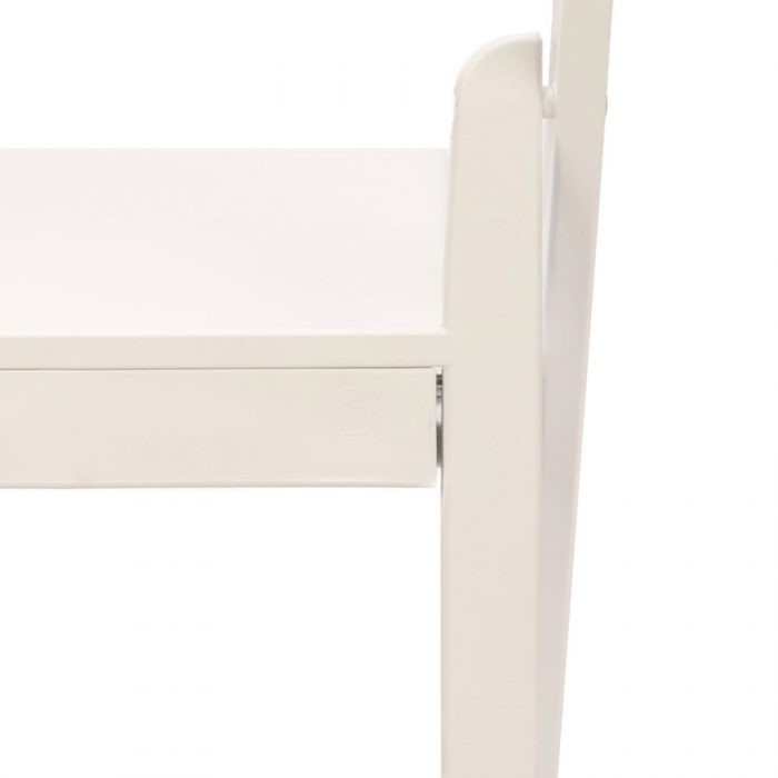 White Resin Children’s Folding Chair