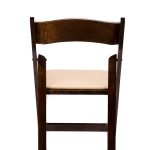 Fruitwood Wood Folding Chair with Tan Seat 3
