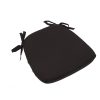 Cushion Cover Sham with Tie Straps Black Right Angle View L SHAM MATTE 1S BLK ZG T