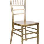 Gold Resin “Mono-Frame” Chiavari Chair, FREE Velcro Strap Cushion 1