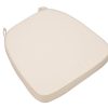 Ivory Extra Thick "High Density" Velcro Strap Chiavari Chair Cushion