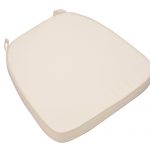 Ivory Extra Thick “High Density” Velcro Strap Chiavari Chair Cushion 1