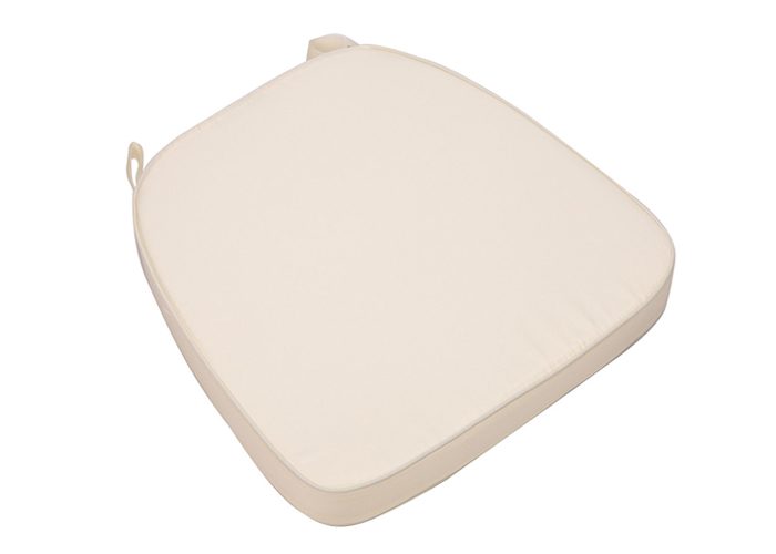 Ivory Extra Thick "High Density" Velcro Strap Chiavari Chair Cushion
