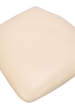 Ivory Vinyl Wood Base Chiavari Chair Cushion