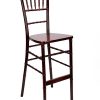 Mahogany Wood Chiavari Barstool