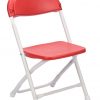 Red Plastic (Poly) Children's Folding Chair