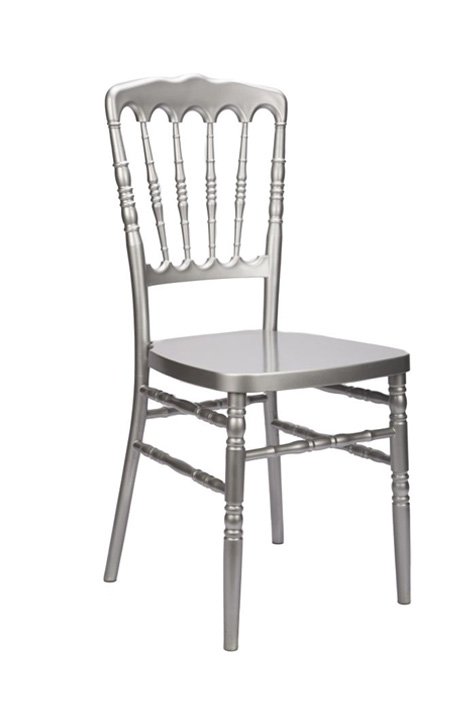 Silver Resin "Inner Steel-Core" Napoleon Chair