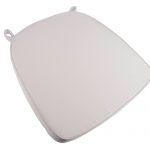 White Extra Thick “High Density” Velcro Strap Chiavari Chair Cushion 1