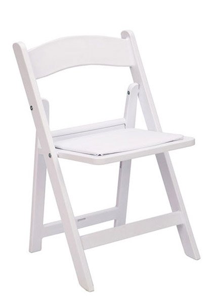 White Resin Children’s Folding Chair
