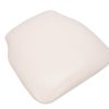 White (off-white) Vinyl Wood Base Chiavari Chair Cushion