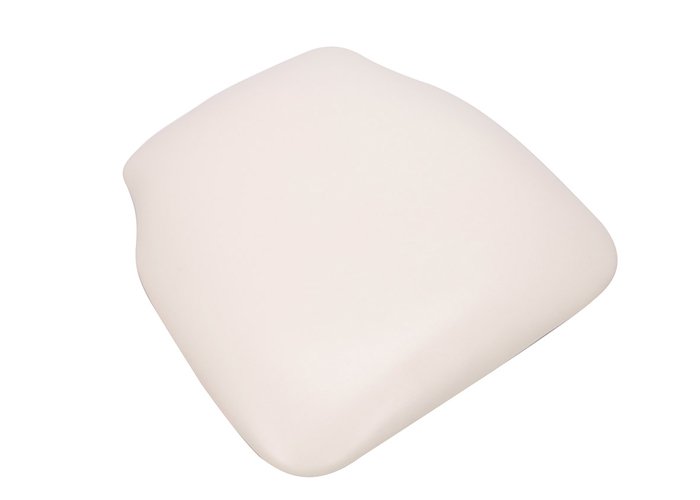 White (off-white) Vinyl Wood Base Chiavari Chair Cushion