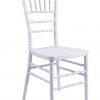 White Resin "Inner Steel-Core" Chiavari Chair
