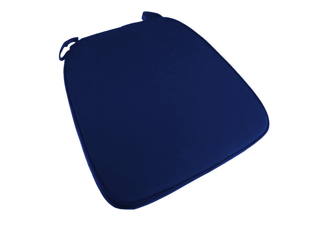 cushion chiavari velcro strap blue