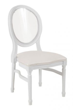 White Resin Louis Pop Chair