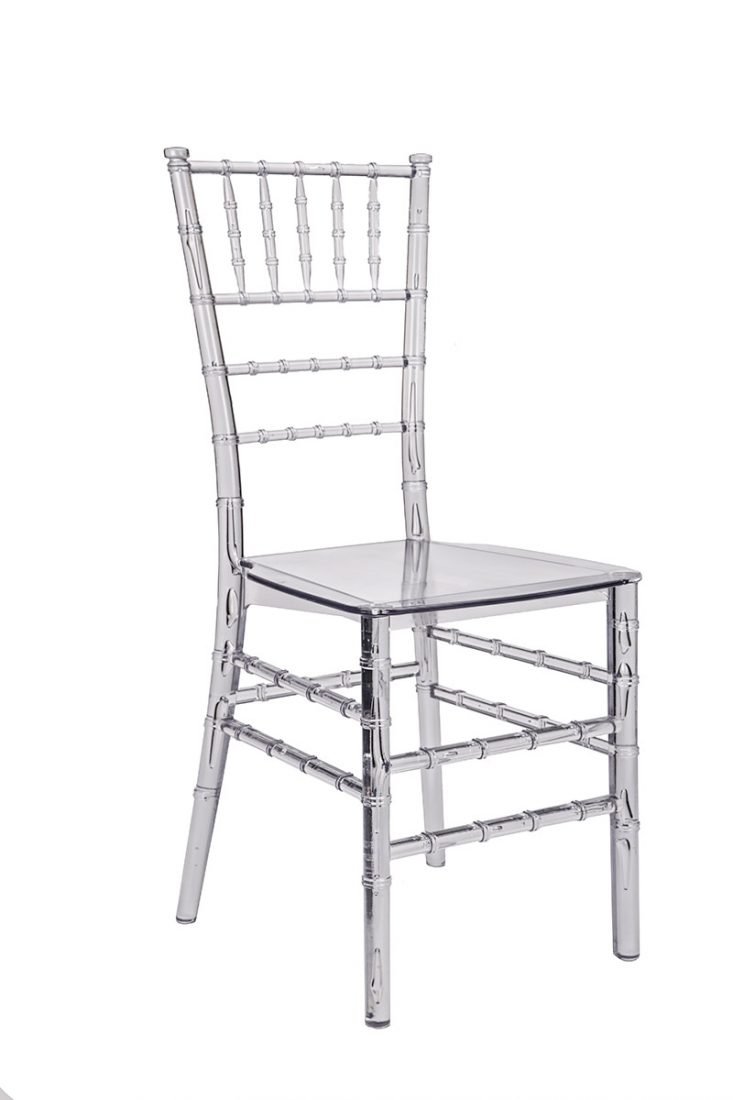 Clear Resin "Mono-Frame" Chiavari Chair