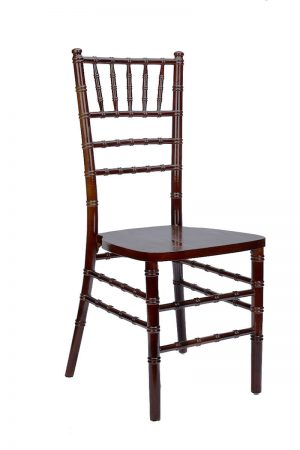 Mahogany ToughWood™ Stacking Chiavari Chairs