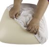 White Spandex Cover for Wood Base Cushion