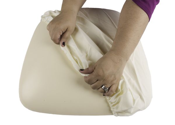 Ivory Spandex Cover for Panel Cushions