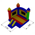 Commercial Grade Castle Bounce House with Blower 4