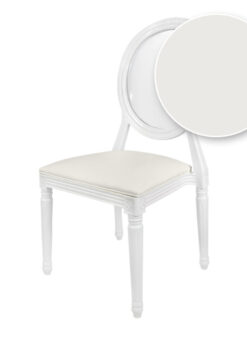 White Resin Louis Pop Chair CLPRWWC-ZG-T Swatch