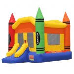Commercial Grade Crayon Bounce House with Blower 1