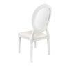 White Resin Louis Pop Chair CLPRWWC-ZG-T Back