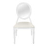 White Resin Louis Pop Chair CLPRWWC-ZG-T Front