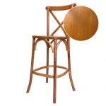 Barstool Crossback Wood Chestnut BXWC ZG T Chair Swatch