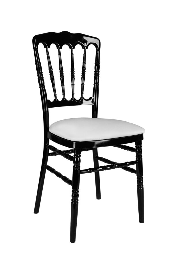 Black Steel Skeleton Napoleon Chair CNRB-STEEL-CX-T