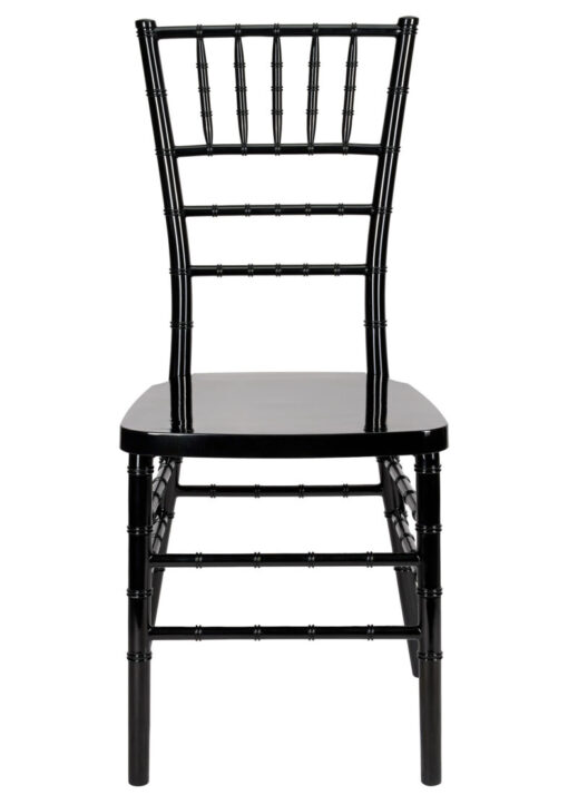 Black Resin Steel Skeleton Chiavari Chair by Chivari CCRB-STEEL-AX-T