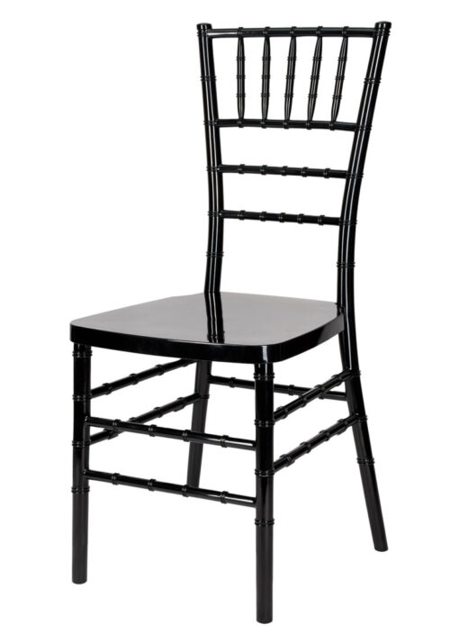 Black Resin Steel Skeleton Chiavari Chair by Chivari CCRB-STEEL-AX-T