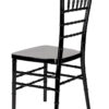 Black Resin Steel Skeleton Chiavari Chair by Chivari CCRB-STEEL-AX-T