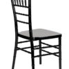 Black Resin Steel Skeleton Chiavari Chair by Chivari CCRB-STEEL-AX-T