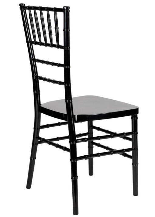 Black Resin Steel Skeleton Chiavari Chair by Chivari CCRB-STEEL-AX-T