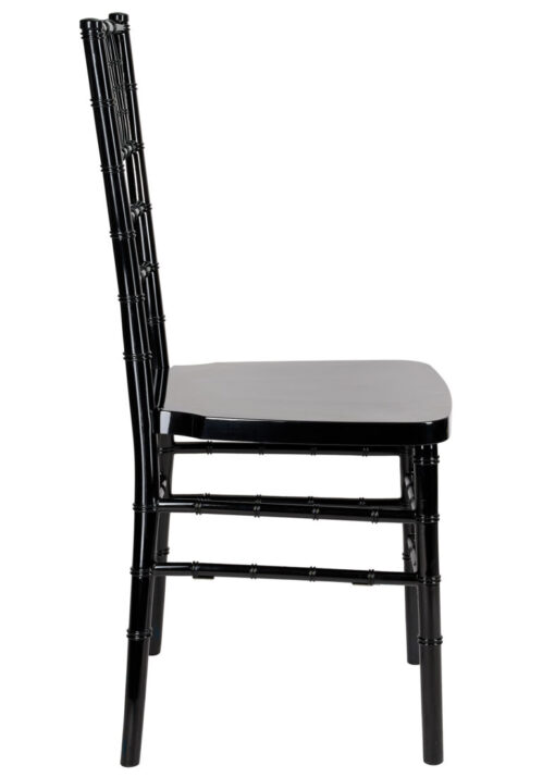 Black Resin Steel Skeleton Chiavari Chair by Chivari CCRB-STEEL-AX-T