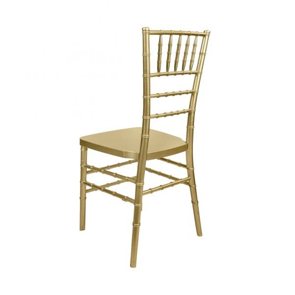 Chair Chiavari Resin Sparkling Gold Champagne Steel Core A Series CCRCHGSP STEEL AX T Back