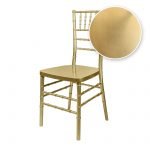 Chair Chiavari Resin Sparkling Gold Champagne Steel Core A Series CCRCHGSP STEEL AX T Chair Swatch
