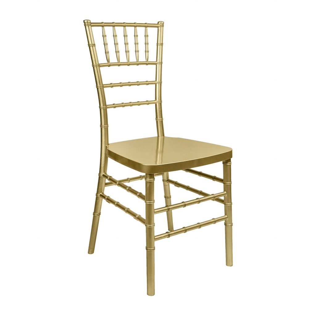 Chair Chiavari Resin Sparkling Gold Champagne Steel Core A Series CCRCHGSP STEEL AX T Right