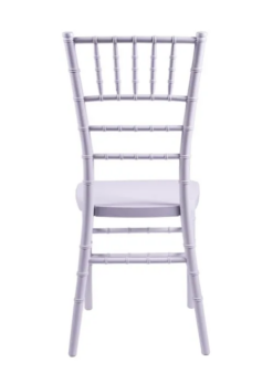 White Resin Steel Skeleton Chiavari Chair by Chivari CCRW-STEEL-AX-T