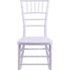 White Resin Steel Skeleton Chiavari Chair by Chivari CCRW-STEEL-AX-T Front