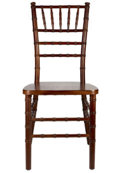 Fruitwood (Medium Brown) ToughWood Chiavari Chair by Chivari Front CCWFM-ZG-T