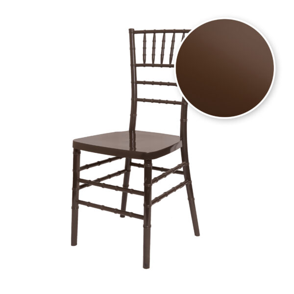 Fruitwood Resin Steel Skeleton Chiavari Chair (Amazing Unique Color) by Chivari Chair Swatch CCRF-STEEL-AX-T