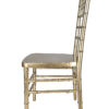 Sparkling Glitter Gold Champagne Resin Steel Skeleton Chiavari Chair by Chivari Left 2 CCRCHGSP-STEEL-AX-T