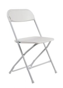White Plastic Folding Chair (Poly Chair)
