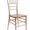 gold resin inner steel core chiavari chair