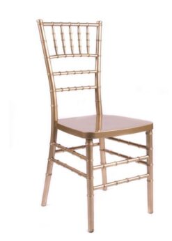 gold resin inner steel core chiavari chair